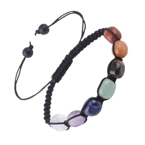 Garneck 1 Stück Chakra Heilstein Armband Naturstein Verstellbares Handgefertigtes Armband für Meditation und Yoga Elegantes Schmuckstück für Damen und Herren Vielseitig Kombinierbar Garneck 1 Stück Chakra Heilstein Armband Naturstein Verstellbares Handgefertigtes Armband für Meditation und Yoga Elegantes Schmuckstück für Damen und Herren Vielseitig Kombinierbar von Garneck