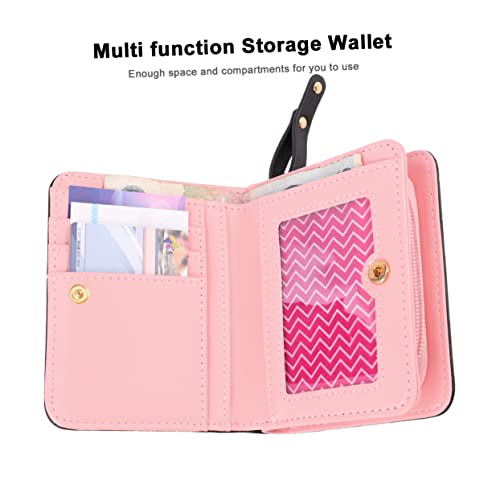 Garneck Kurze Katzen-Brieftasche Für Damen Kleine Reißverschluss-geldbörse Mit Muster Tragbare Pu-kreditkartenetui Für Schule Und Büro von Garneck