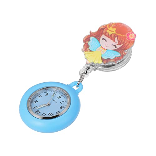 Garneck Einziehbare Krankenschwesteruhr Modische Taschenuhr Für Frauen Quarz Uhr Mit Clip Pflegeuhr Aus Legierung Praktische Hängende Uhr Für Krankenschwestern von Garneck