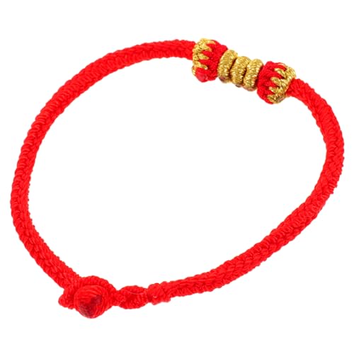 Garneck 1 Stück Geflochtenes Armband mit Knotenverschluss Handgemachte Fußkette für Unisex Armband als Zeichen Glücksbringer für Besondere Anlässe von Garneck