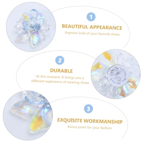 Garneck 1 Stück Handgefertigter Kristallglas Schuhclip für Damen Schuhblume und Dekoration für Hochzeit Partys und Alltag von Garneck