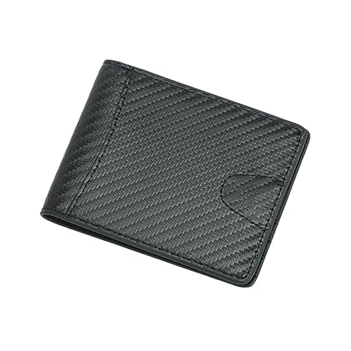 Garneck 1 Stück Herren RFID Geldbörse mit Carbonfaser Muster Schlankes Multifunktions Kartenetui für Id Karten Bankkarten Bargeld und Schlüssel für Unterwegs von Garneck