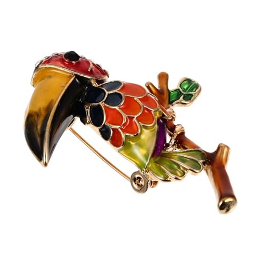 Garneck Papagei-brustnadel Aus Cartoon-dekor Oiltropfen-brosche Zarte Brosche Papagei-form Mode-accessoire Kostümzubehör Dekorative von Garneck