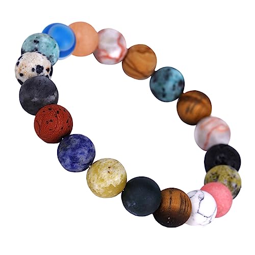 Garneck Sternenarmband Aus Naturstein Zartes Armband Für Damen Solar System Design Handgefertigter Schmuck Universelles Für Jeden Anlass von Garneck