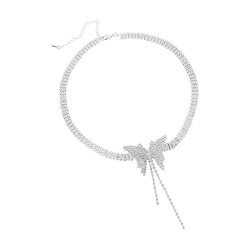 Garneck 1 Stück Rhinestone Halskette für Hochzeitskleid Brautschmuck Accessoires für Frauen Silber für Hochzeiten und Besondere Anlässe Garneck 1 Stück Rhinestone Halskette für Hochzeitskleid Brautschmuck Accessoires für Frauen Silber für Hochzeiten und Besondere Anlässe von Garneck