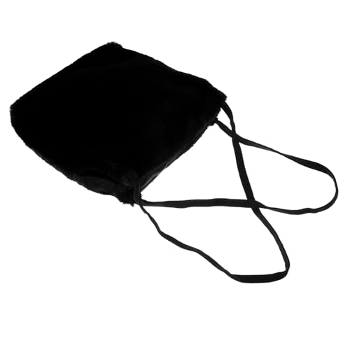 Garneck 1 Stück Stylische Plüsch Schultertasche für Damen Umhängetasche für Handy und Essentials für Freizeit Schule und Shopping Kompakt Leicht Schwarz Garneck 1 Stück Stylische Plüsch Schultertasche für Damen Umhängetasche für Handy und Essentials für Freizeit Schule und Shopping Kompakt Leicht Schwarz von Garneck