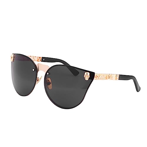Garneck 1 Stück Stylische Sonnenbrille für Herren und Damen Retro Metallrahmen UV Schutz Leicht für Outdoor Aktivitäten und Tägliche Nutzung für Partys und Urlaubsfotos von Garneck
