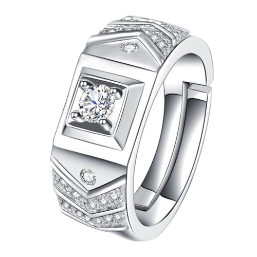 Garneck 1 Stück Stylischer Herrenring Kupfer mit Einfacher Design Ehering für Anlässe Wie Weihnachten Geburtstag und Alltag von Garneck