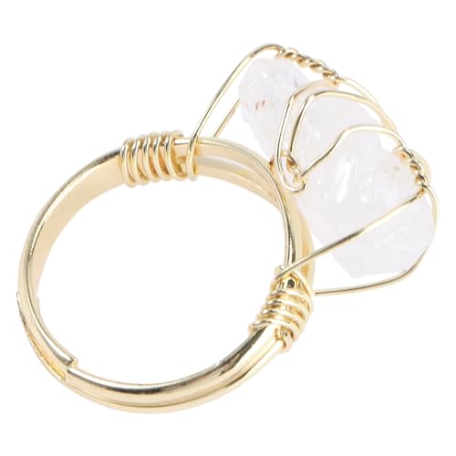 Garneck Verstellbarer Fingerring Aus Glas Modischer Schmuckring Kreativer Einstellbarer Ring Zum Öffnen Für Verschiedene Anlässe Geeignet von Garneck