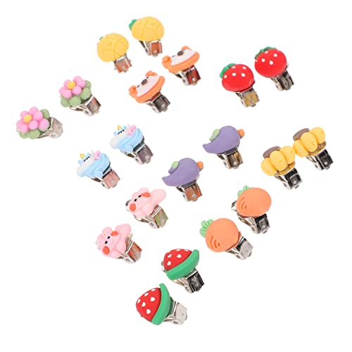Garneck Ohrclips für Mädchen 10 Paar Clip On Ohrschmuck Hautfreundlichem Material Dekorative Blumen Ohrclips Hypoallergen für Kinder und Anlässe Wie Geburtstage oder Feiertage von Garneck