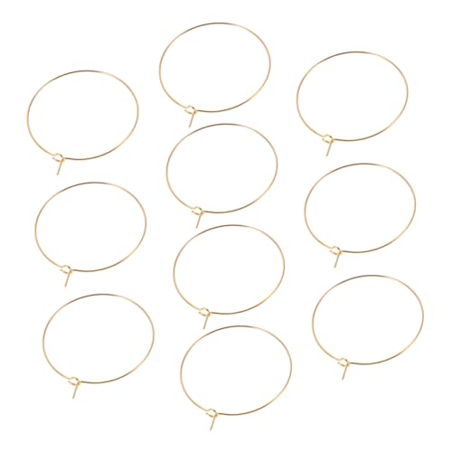 Garneck 10 Stück Große Dünne Creolen Ohrringe Damen Edelstahl Leichte Runde Vergoldete Statement Hoop Earrings Modischer Minimalistischer Schmuck für Alltag Party Hochzeit von Garneck