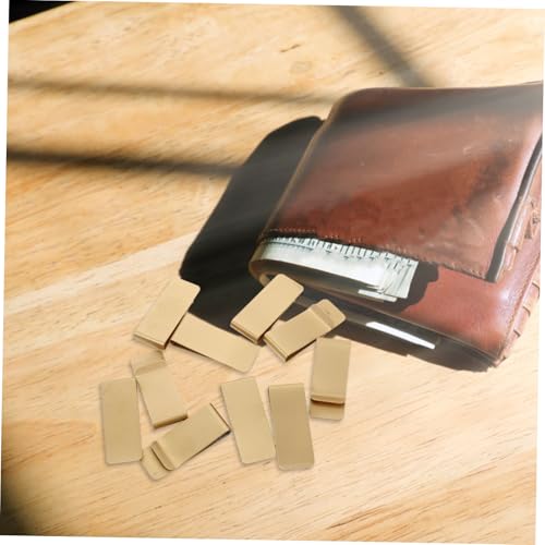 Garneck 10 Stück Multifunktionaler Geldclip und Messing Schlanker Kartenhalter mit Stiftklemme Kompakt und Langlebig Minimalistischer Geldbeutel für Damen und Herren Praktischer Organizer von Garneck