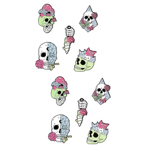 Garneck 10 Stück Teiliges Halloween Kostüm Anstecknadel Einzigartige Schädel Broschen für Damen für Kleidung Taschen und Hüte für Halloween Feiern und Besondere Anlässe Garneck 10 Stück Teiliges Halloween Kostüm Anstecknadel Einzigartige Schädel Broschen für Damen für Kleidung Taschen und Hüte für Halloween Feiern und Besondere Anlässe von Garneck