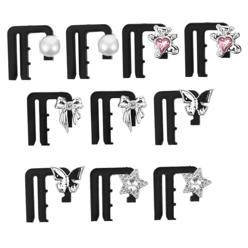 Garneck 10 Stück Teiliges Jeans Bunddehner Clips Verstellbare Abnehmbare Knopfverlängerung für Damen Hosen Röcke Kleider Praktische Wiederverwendbare Bundregulierung Nähen von Garneck