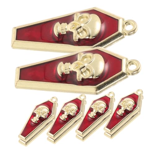 Garneck 10 Stück Teiliges Mini Metall Schädel Anhänger für DIY Schmuckherstellung Retro Design Vielseitig Einsetzbar für Schlüsselanhänger und Dekoration für Halloween und Kreative von Garneck