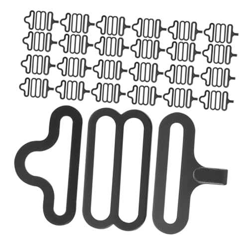 Garneck 100 Sätze Bow Tie Clips Metallversteller Verstellbare Fliegenclips Cravat Halter Schnallen für Krawatten und Träger Hochzeit Büro Party Zubehör von Garneck