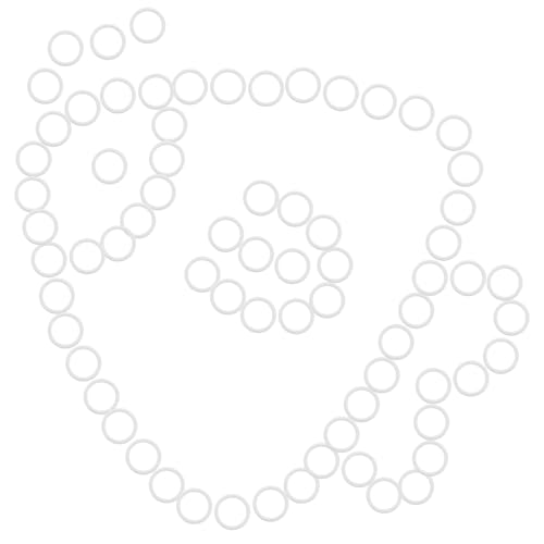 Garneck 100 Stück Metall Verstellringe und Schieber für Strapazierfähige Eisenclips mit Kunststoffbeschichtung Verstellbare Bügelverschluss Ringe für Unterwäsche Trägertops und Nähzubehör von Garneck