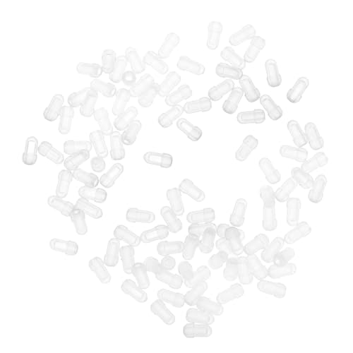 Garneck 100 Stück Ohrstecker Schutzhüllen Transparent Hypoallergen für Ohrstecker und Nasenpiercing Bequeme und Sichere Lösung für Empfindliche für Ohrzubehör von Garneck