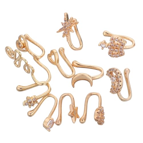 Garneck 11 Stück Teiliges Fake Nasenring Kupfer mit Funkelnden Zirkonstein-akzenten nicht Durchstochen Leichter Hautfreundlicher Nasenclip für Frauen und Männer Vielseitig für Alltag und Garneck 11 Stück Teiliges Fake Nasenring Kupfer mit Funkelnden Zirkonstein-akzenten nicht Durchstochen Leichter Hautfreundlicher Nasenclip für Frauen und Männer Vielseitig für Alltag und von Garneck