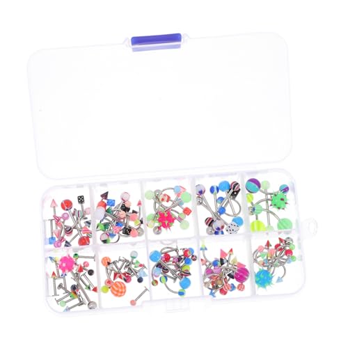 Garneck 110 Stück Teiliges Piercing Verschiedenen Zungen Nasenringen Chirurgenstahl Körper schmuck Langlebig Modisch für Damen und Herren Vielseitig für Festival Party und Alltag Geeignet Garneck 110 Stück Teiliges Piercing Verschiedenen Zungen Nasenringen Chirurgenstahl Körper schmuck Langlebig Modisch für Damen und Herren Vielseitig für Festival Party und Alltag Geeignet von Garneck