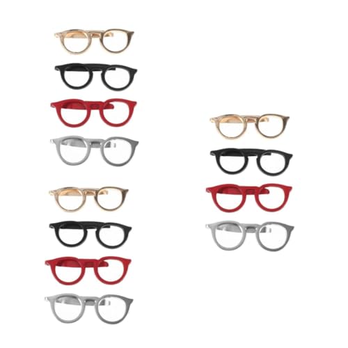 Garneck 12 Stck Teiliges Herren Krawattenklammern mit Brillendesign Klassische Einfache Klammern Poliertem Legierungsstahl Passend für Krawattengrößen Vielseitig für Hochzeit Business von Garneck