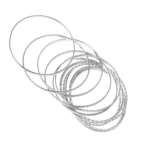 Garneck 12 Stück Teiliges Mehrschichtiges Armreif Set Langlebiger Legierung Stapelbare Boho Armbänder für Damen Vielseitig Tragbar bei Casual und Formellen Anlässen von Garneck