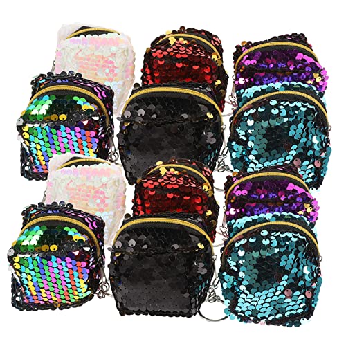 Garneck 12 Stück Teiliges Quadratische Tragbare Münzbeutel mit Pailletten Vielseitige Aufbewahrungstaschen für Lippenstifte Schlüssel Kleingeld Leichte Mini täschchen in Farben für Reisen Garneck 12 Stück Teiliges Quadratische Tragbare Münzbeutel mit Pailletten Vielseitige Aufbewahrungstaschen für Lippenstifte Schlüssel Kleingeld Leichte Mini täschchen in Farben für Reisen von Garneck