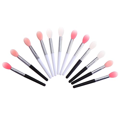 Garneck 12 Stück Teiliges Silikon Lippenpinsel für Make Up Weiche Bürstenköpfe Vielseitig als Lippenstift und Lippenmasken Kompakt Leicht für Präzises Auftragen bei Frauen und Mädchen von Garneck