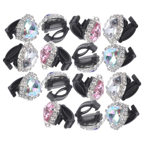 Garneck 15stücke Teilige Schuhclips Aus Glas Abnehmbar Schuh-charms Schuh-dekoration Für Damen-sneaker Lederschuhe Und Sandalen Geeignet Für Alltag Partys Und Hochzeiten von Garneck