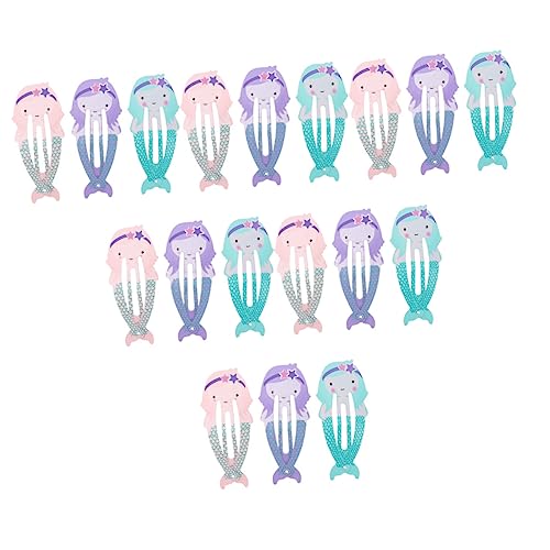 Garneck 18stücke Meerjungfrau-haarspangen Für Mädchen Haarschmuck Aus Robustem Material Für Alltag Partys Und Rollenspiele Leicht Und Langlebig von Garneck