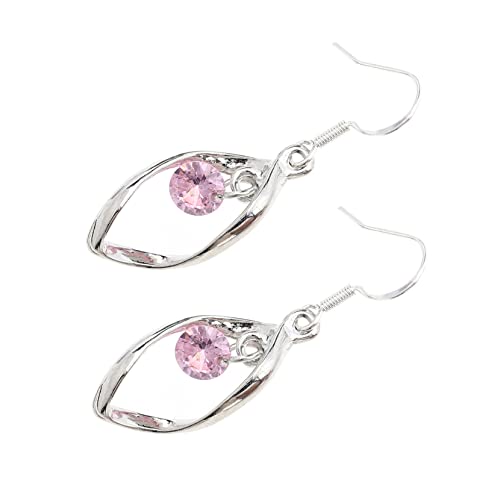 Garneck 1Paar Dangler Ohrhänger Silber mit Strass Lange Ohrringe für Damen für Empfindliche und Besondere Anlässe Wie Geburtstage und Hochzeiten von Garneck