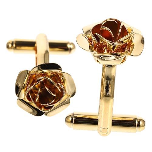 Garneck Herren Manschettenknöpfe Im Rosa Design Stilvolle Cufflinks Für Hemden Und Anzüge Hochwertige Dekorative Blumen-manschettenknöpfe Als Für Hochzeit Business Und von Garneck