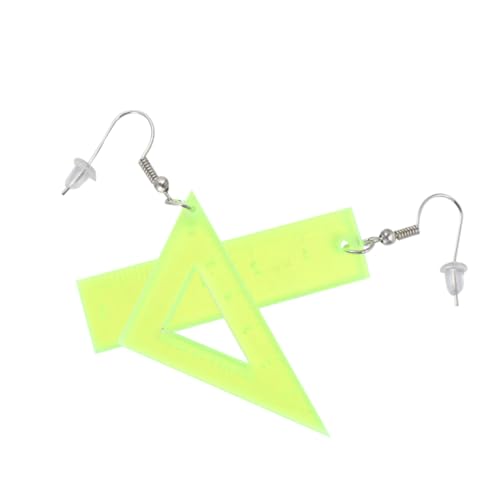 Garneck 1Paar Triangular Ruler Ohrringe für Frauen Kreative Geometrische Ohrstecker Gelb Perfektes Accessoire für Freizeit Abendgarderobe Auffälliges Modedesign Garneck 1Paar Triangular Ruler Ohrringe für Frauen Kreative Geometrische Ohrstecker Gelb Perfektes Accessoire für Freizeit Abendgarderobe Auffälliges Modedesign von Garneck