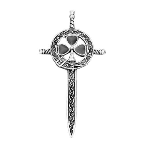 Garneck Retro Fashion Schwerter Brosche Stilvolle Anstecknadel Für Damen Vintage Brustpin Aus Legierung Für Kleidung Anzüge Schals Und Taschen von Garneck