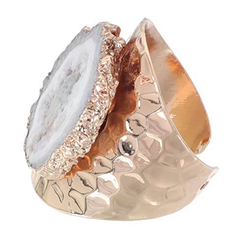 Garneck 1Stück Exquisiter Unregelmäßiger Fingerring Natürlichem mit Goldfarbener Beschichtung Stilvoller Fingerdekor für Frauen Perfektes für Besondere Anlässe Garneck 1Stück Exquisiter Unregelmäßiger Fingerring Natürlichem mit Goldfarbener Beschichtung Stilvoller Fingerdekor für Frauen Perfektes für Besondere Anlässe von Garneck