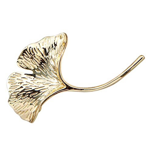 Garneck 1Stück Ginkgo Brosche für Frauen Brosche für Schals Kleidung und Taschen Kompakte Reversnadel für Täglichen Gebrauch Langlebig und Dekorativ von Garneck