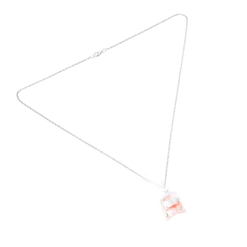 Garneck 1Stück Kreative Karpfen Halskette Transparenter Wasserbeutel Harz Anhänger für Damen Geschenkidee für Besondere Anlässe für Strandpartys und Freizeitoutfits von Garneck
