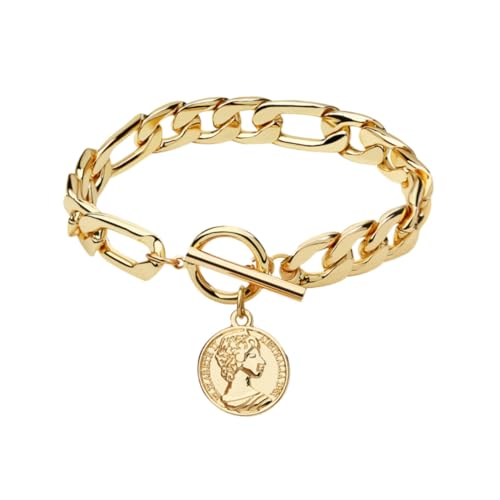 Garneck 1Stück Legierung Anhängerarmband für Frauen Elegantes Handgelenkschmuck mit Menschlichem Kopfdesign und Langlebig für Garneck 1Stück Legierung Anhängerarmband für Frauen Elegantes Handgelenkschmuck mit Menschlichem Kopfdesign und Langlebig für von Garneck