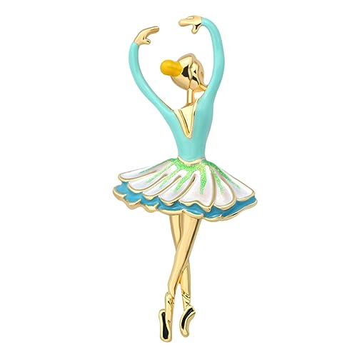 Garneck 1Stück Legierungs Brosche Ballettmädchen Kreative Modebrosche für Kostüme Dekoration und Geeignet für Damen von Garneck