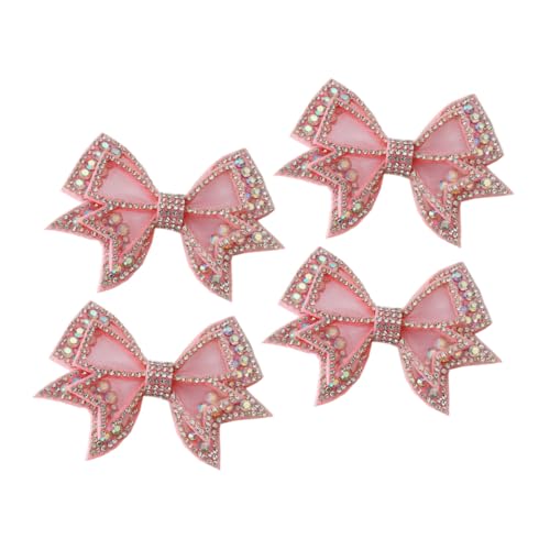 Garneck 2 Paar Abnehmbare Strass-schuhclips mit Schleifen-design Funkelnde Schuhverzierungen für Frauen und Elegante DIY Schuhschmuck-buckles Geeignet für Party Hochzeit und Alltag von Garneck