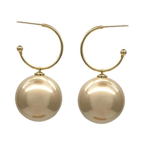 Garneck 2 Paar Extravaganter Damen Ohrringe mit Künstlichen Perlen Ohrstecker in Champagnergold und Leicht Langlebig für Alltag und Party Stilvolles Schmuckaccessoire von Garneck