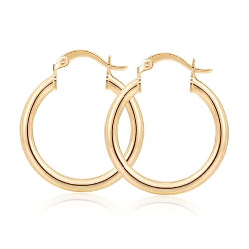 Garneck 2 Paare Große Geometrische Creolen Ohrringe aus Metall Ohrhänger in Gold und Silber Eleganter Schmuck für Damen und Mädchen Vielseitig für Party und Alltag Geeignet von Garneck