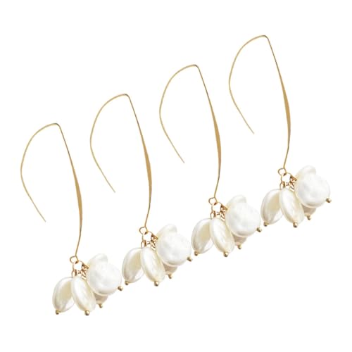 Garneck 2 Paare Ohrhänger mit U förmigem Ohrhaken Damen Perlentropfen Ohrringe aus hochwertigem vielseitigem Schmuck für Hochzeit Alltag und besondere Anlässe von Garneck