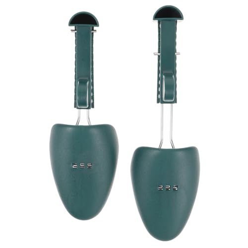 Garneck 2 Paare Verstellbare Kunststoff Schuhspanner für Herren und Damen Schuhformer Boot Trees in Schwarz und Dunkelgrün Formhalter zur Schuhpflege und Größenanpassung Langlebiger von Garneck