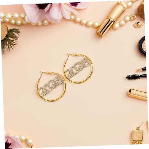 Garneck 2paare Creolen Für Damen Mit Strassdetails Tropfenohrringe Aus Robustem Material Hängeohrringe Für Empfindliche Ohren Funkenfeste Ohrringe in Dekorativen Farben von Garneck