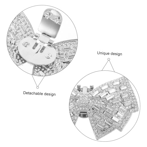 Garneck 2 STÜCK Teiliges Abnehmbare Schleifen Schuhclips Dekorative Pumps Schleife Schuhanstecker für Damen Universelle Hochzeitsschuh Dekoration DIY Schuhaccessoires für High Heels Flats von Garneck