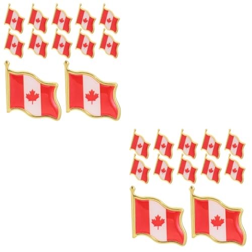 Garneck 2 Sätze Teiliges Flagge Brosche Anstecknadeln Metallabzeichen Für Kleidung Für Partys Und An Familie Und Freunde 25 Stück * 2 von Garneck