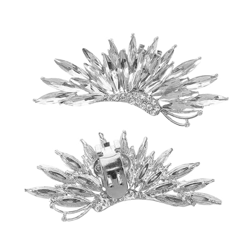 Garneck 2 Stück Abnehmbare Schuhclips Robustem Strass Schmuck für Damen High Heels Flats Schuhaccessoires Elegant von Garneck