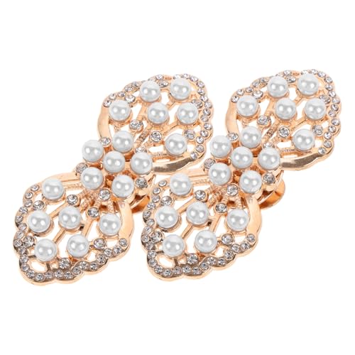 Garneck 2 Stück Abnehmbare Schuhclips mit Strassbesatz Schuhschmuck Dekoration für High Heels Brautschmuck Vielseitig für Hochzeit Party und Festliche Anlässe von Garneck