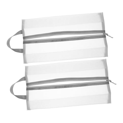 Garneck 2 Stück Atmungsaktive Reise Schuhbeutel mit Netzmaterial Leichter Organizer mit Tragegriff für Herren und Damen Staubdicht Robust für Outdoor Geschäftsreisen und von Garneck